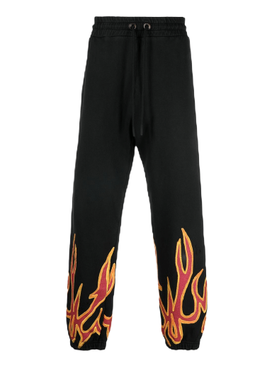 Trenirka Palm Angels GD Graffiti Flames Sweatpants Črna | PMCH011F22FLE0021025