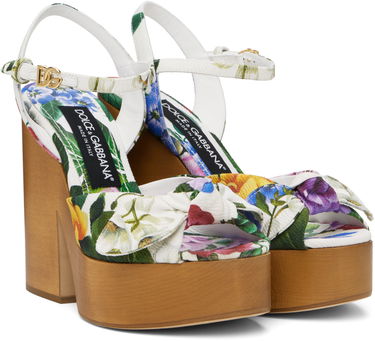 Modni dodatki Dolce & Gabbana Dolce&Gabbana Jacquard Platform Heeled Sandals Večbarvna | CZ0322 A6P73, 3
