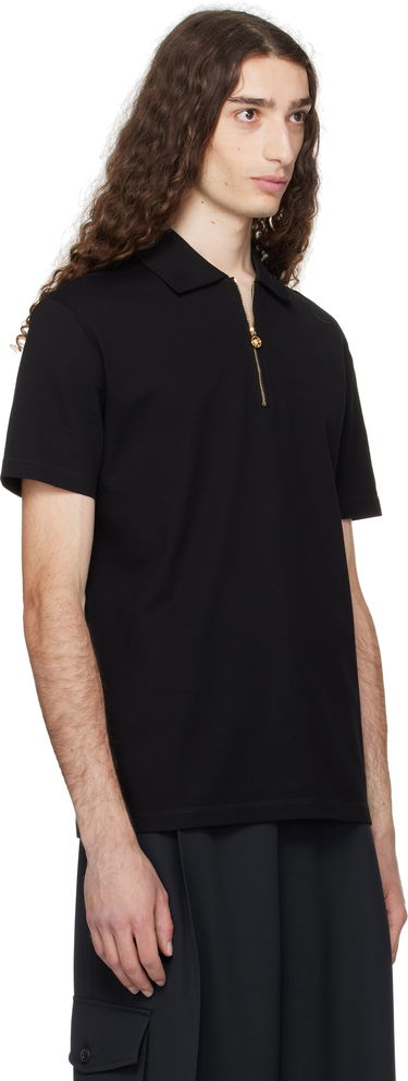 Polo majica Versace Versace Medusa Zip Polo Črna | 1018848_1A13492, 1