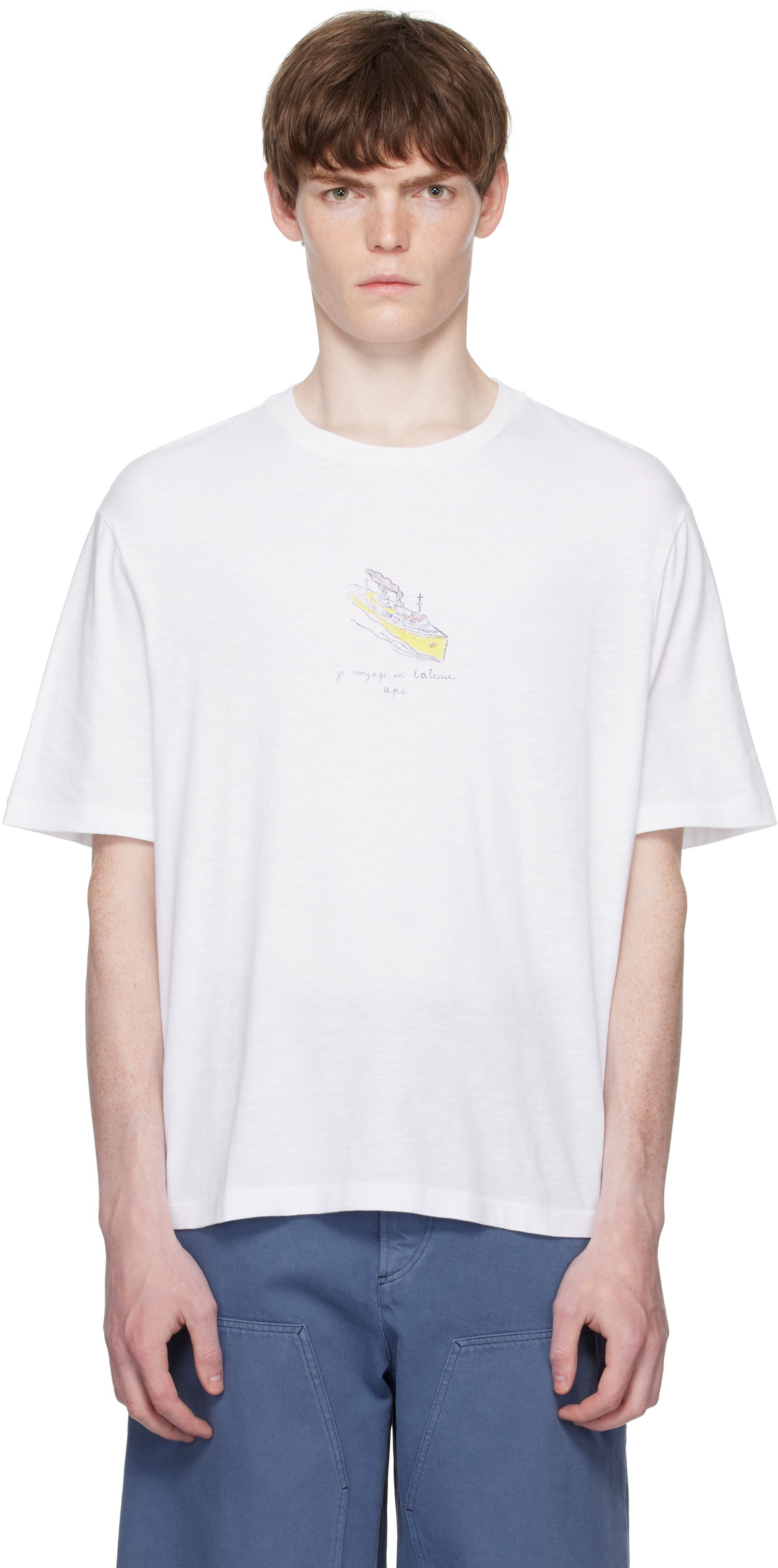 Majica A.P.C. A.P.C. Jack Graphic T-Shirt Bela | COHJC-H26517, 0