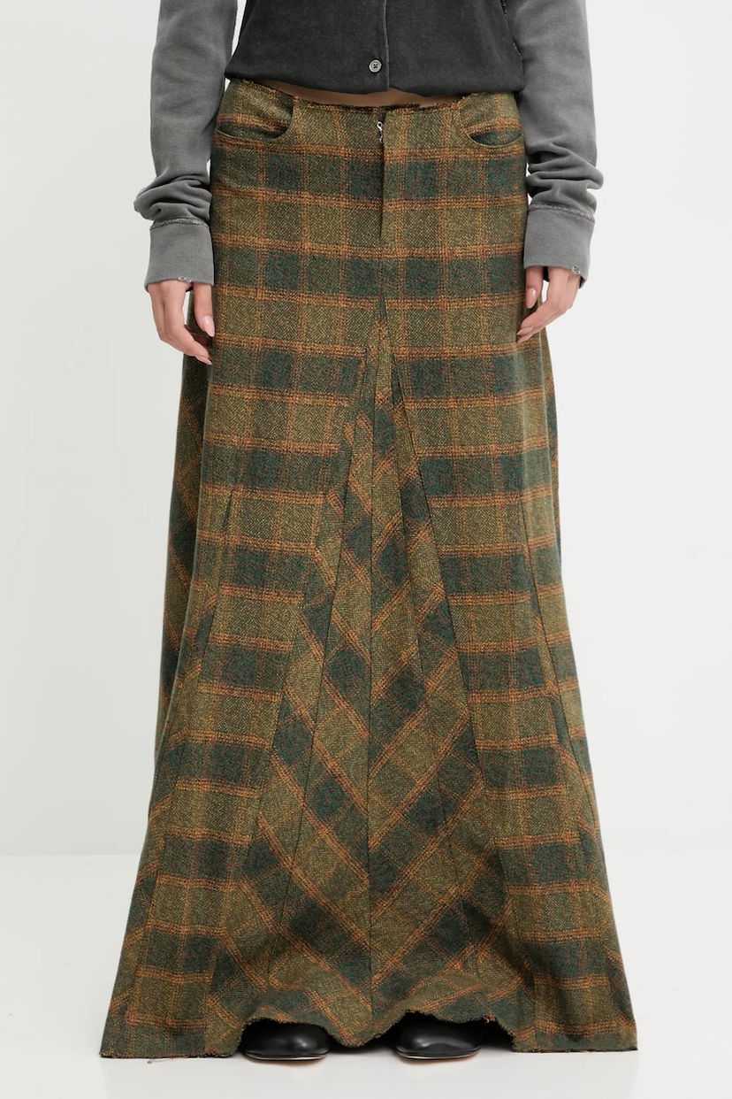 Krila OUR LEGACY Our Legacy Rebel Maxi A-Line Skirt Zelena | W4254RV