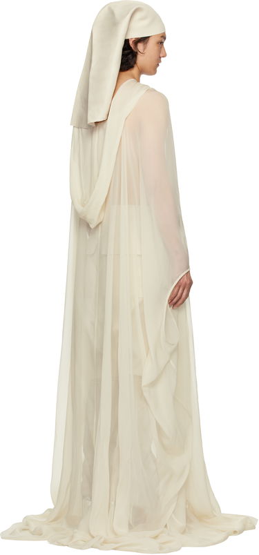 Obleke Rick Owens Rick Owens Hooded Kaftan Pullover Coat Bela | RR01E5500 S, 2