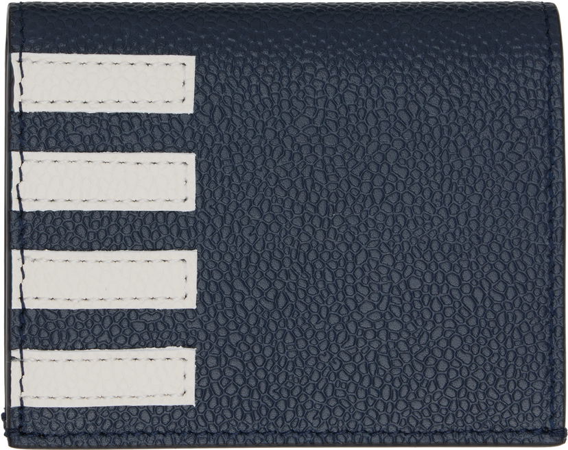 Denarnica Thom Browne Thom Browne Pebble Grain 4-Bar Double Card Holder Mornarica | UAW076A-00198