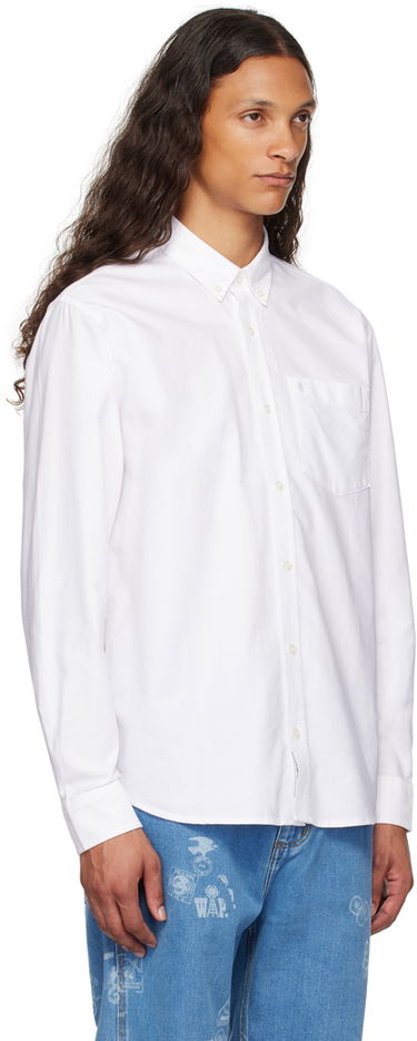 Srajce Carhartt WIP Embroidered Logo Oxford Shirt Modra | I030799, 4
