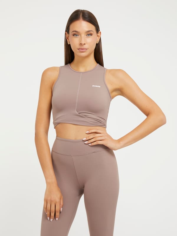 Krop-top GUESS Small Logo Bež | V3BP17MC04Z, 0