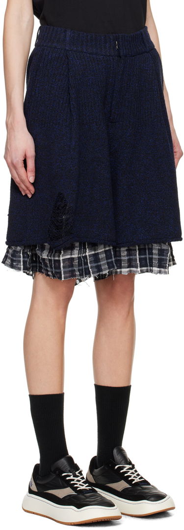 Kratke hlače ADER ERROR Layered Knit Shorts Mornarica | BN01SSBT0401BK, 1