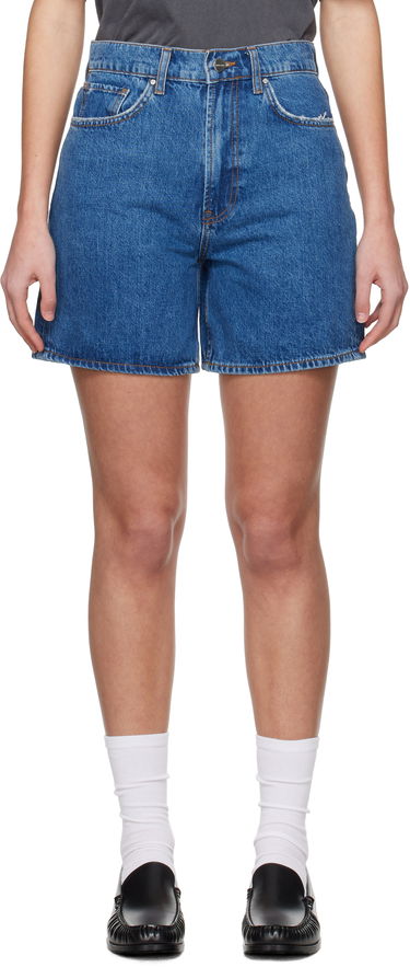Kratke hlače Anine Bing ANINE BING Kat Denim Shorts Modra | A-05-10677-WHD6, 0