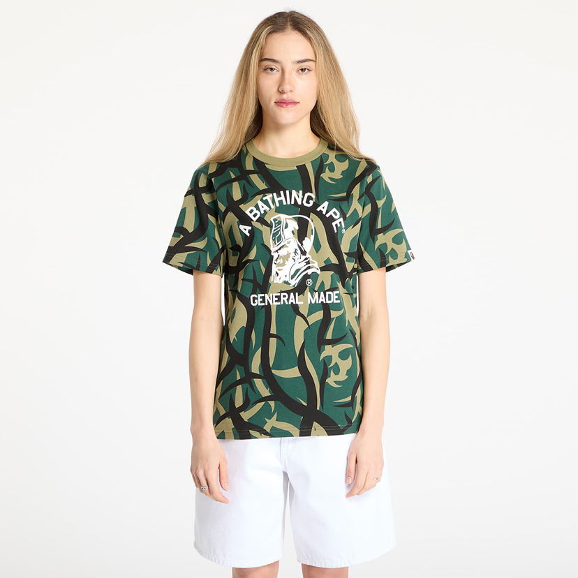 Majica BAPE A BATHING APE Trial Camo General T-Shirt Zelena | 001CSL301004MGRN