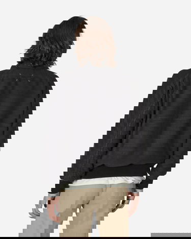 Bomber jakna Maison Margiela Cropped Silk Jacket Črna | S50AM0593 900, 2