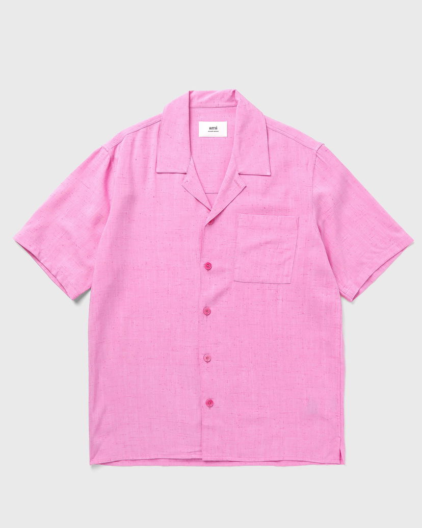 Srajce AMI Paris Camp Shirt Roza | HSH203.VI0003