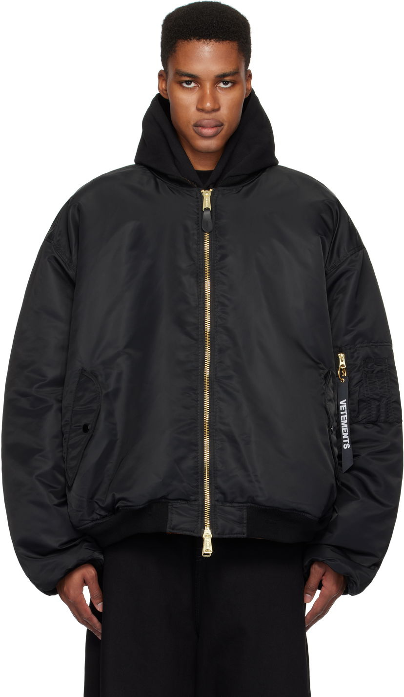 Bomber jakna VETEMENTS Alpha Industries Edition Reversible Bomber Jacket Črna | UA66JA310B