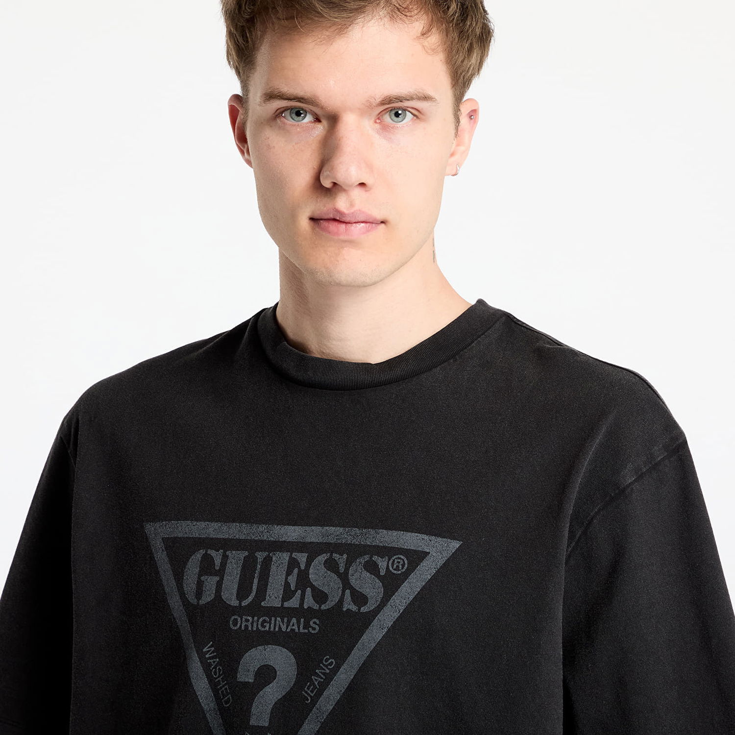 Majica GUESS GUESS Go Vintage Triangle Tee Črna | M4BI13K8FQ4-JTMU, 1