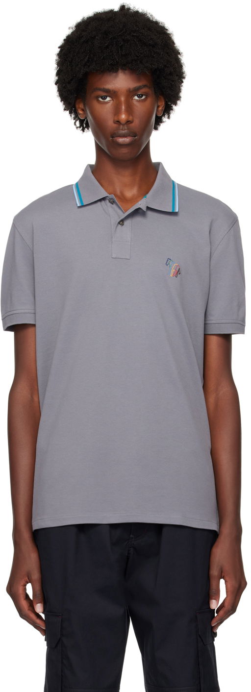 Polo majica Paul Smith PS Paul Smith Zebra Polo Siva | M2R-151LE-N21511-74