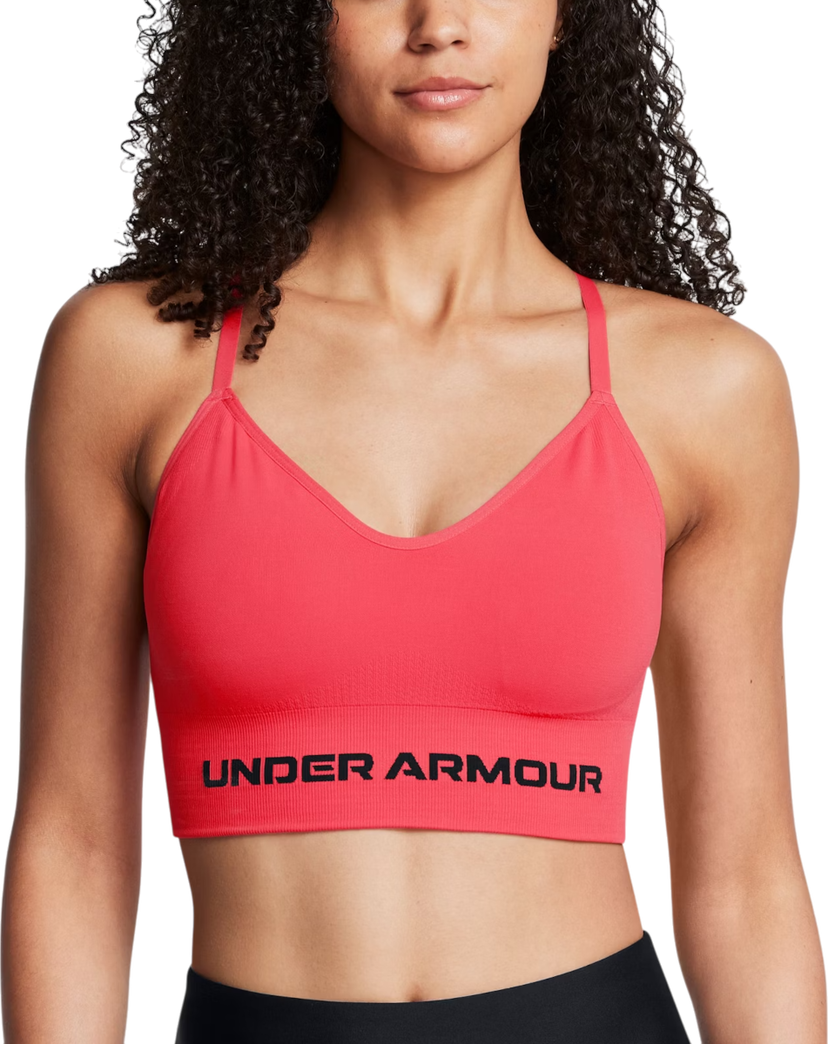 Modrček Under Armour Seamless Low Impact Sports Bra Rdeča | 1384417-713