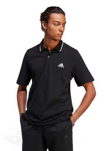 Polo majica adidas Originals Essentials Piqué Small Logo Polo Shirt Črna | IC9314