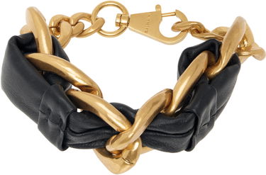 Zapestnica Balmain Chain Leather Bracelet Črna | EN1XH471MBLH, 0