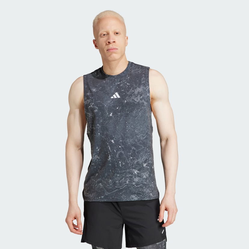 Majica brez rokavov adidas Performance Power Workout Top Siva | IK9684