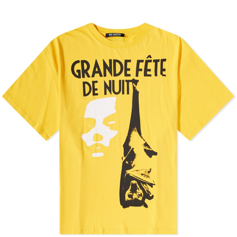 Majica RAF SIMONS Oversized Grand Fete Tee Rumena | 222-M131-15, 0