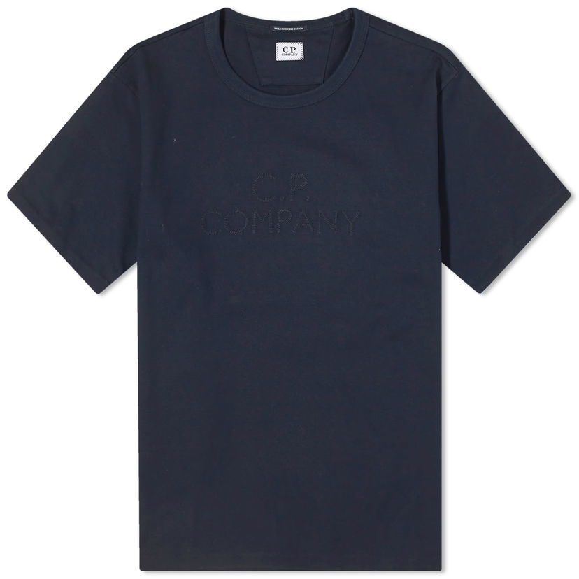 Majica C.P. Company 30/2 Mercerized Jersey Twisted Logo T-Shirt Mornarica | CMTS148A-006203W-888