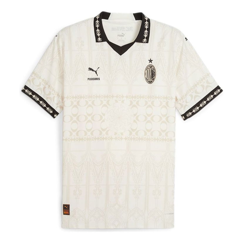Dres Puma PLEASURES x AC Milan Football Jersey Bela | 776062-02