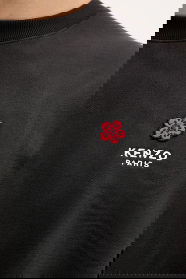 Pulover KENZO Kenzo Crewneck Sweatshirt with Applique Črna | FF65SW2604MC, 4