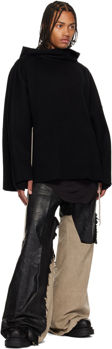 Pulover Rick Owens Concordians Cashmere Tunic Hoodie Črna | RR02E1502 DWS, 3