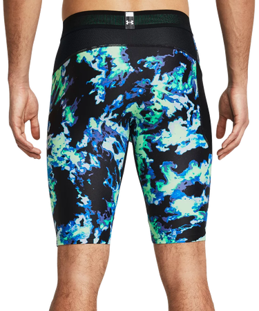 Kratke hlače Under Armour HeatGear® Iso-Chill Printed Long Shorts Modra | 1383778-299, 1