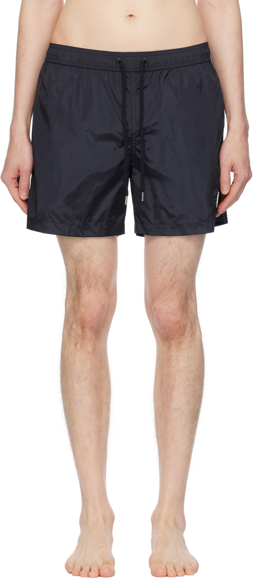 Kopalke Moncler Moncler Logo Patch Swim Shorts Črna | K10912C0000353326
