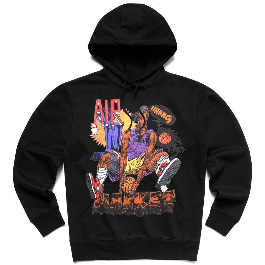 Pulover MARKET Hnnng Hoodie Črna | 397000199/0001, 1