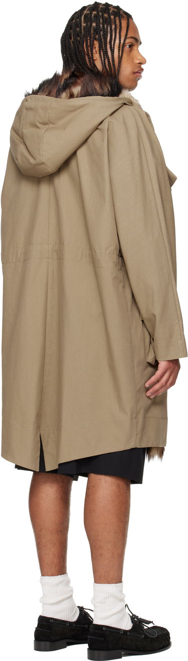 Parka Simone Rocha Simone Rocha Multi Pocket Faux Fur Lined Parka Coat Bež | 2078B 1267, 2