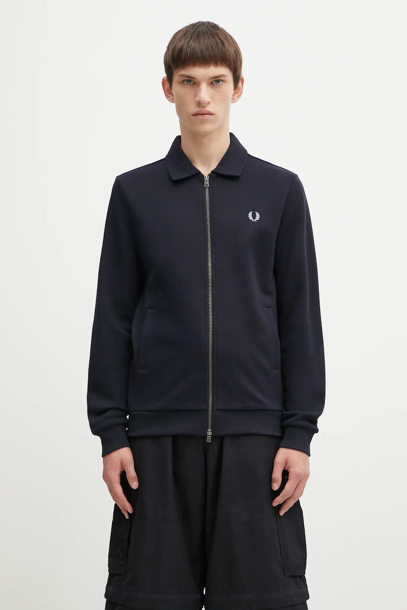 Trenirka Fred Perry Polo Collar Track Jacket Mornarica | J1328