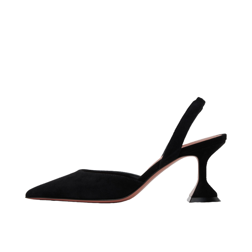 Superge in čevlji Amina Muaddi Suede Sling Heels Črna | HOLLI SLING 70 SUEDE