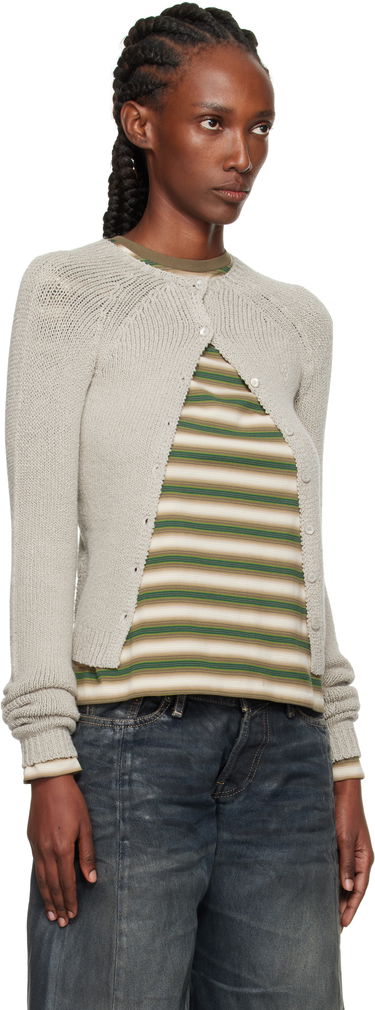 Pleteni pulover Acne Studios Acne Studios Button-Up Cardigan Siva | A60592-, 1