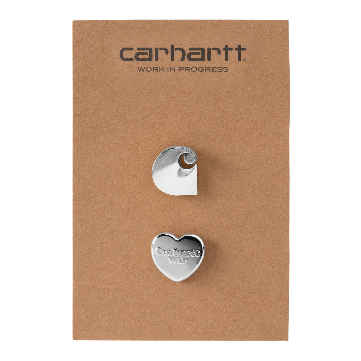 Zatiči Carhartt WIP Heart and C Logo Pin Set Kovinski | I034904_2, 1