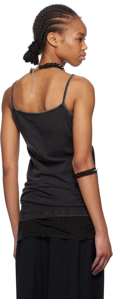 Majica brez rokavov We11done We11done Layered Sleeveless Tank Top Črna | WD-TT0-25-703-W-BK, 2