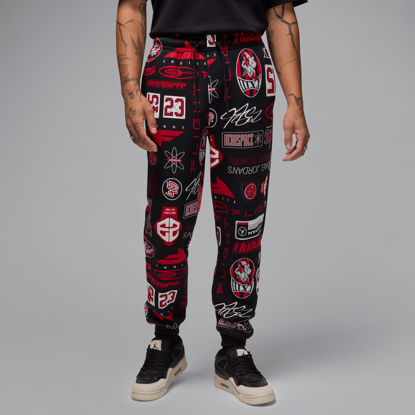 Trenirka Jordan Jordan Essentials Fleece Printed Pants Črna | HM7257-010