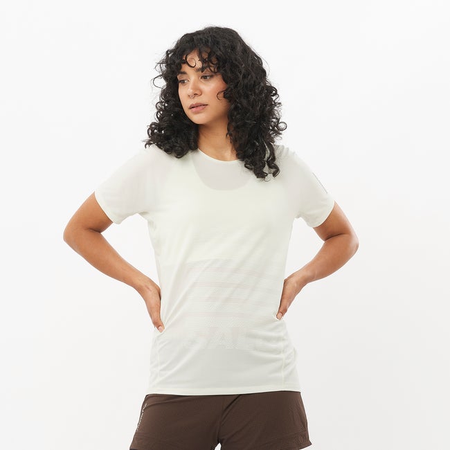 Majica Salomon Aero Graphic Short Sleeve T-Shirt Bela | LC2696700