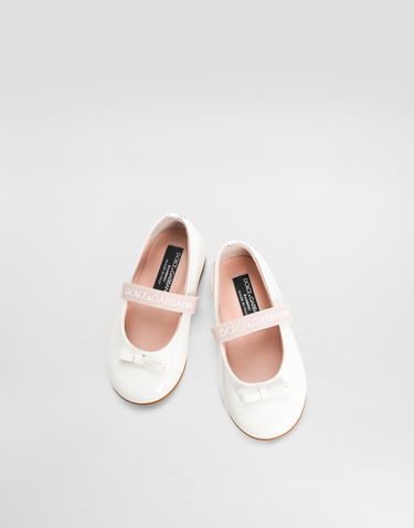 Modni dodatki Dolce & Gabbana Dolce & Gabbana Patent Leather Ballet Flats First Steps (19-26) Bela | D20093A483187682, 3