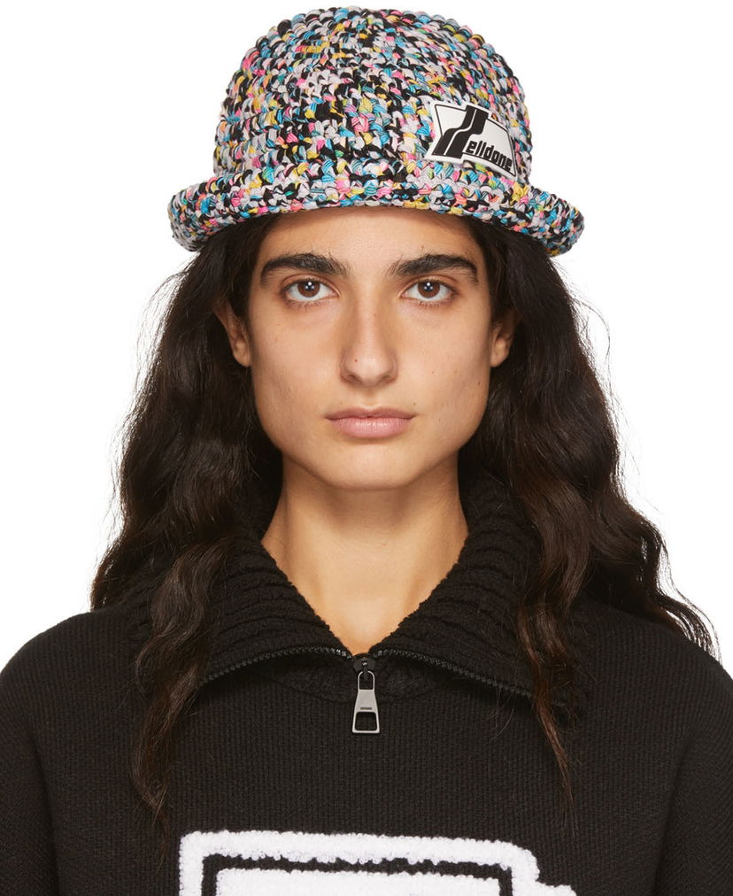 Klobuk We11done We11done Crochet Logo Bucket Hat Večbarvna | WD-KH1-22-650-U-WH