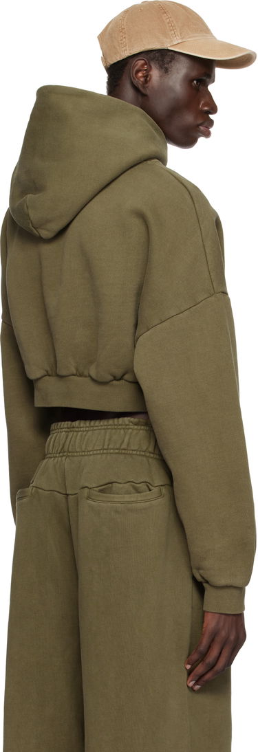 Pulover Entire Studios Entire Studios Cropped Heavy Hoodie Zelena | ES2392MI, 2