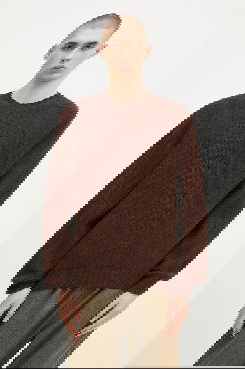 Pleteni pulover Universal Works Universal Works Lightweight Wool Sweater Rjava | 31760.COFFEE, 0