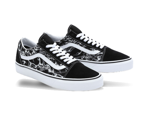 Superge in čevlji Vans Chaussures Flames Črna | VN0007NTBMX