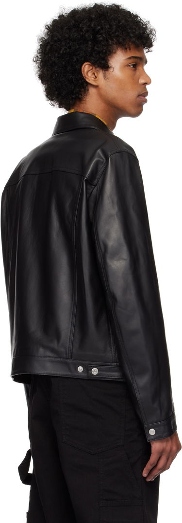 Jakna DSQUARED2 Dsquared2 Boxy Jean Leather Jacket Črna | S74AM1571_SY1491, 2