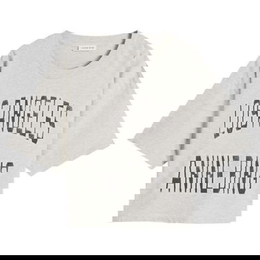 Krop-top Anine Bing Anine Bing Johnny Cropped T-Shirt, Size Large Siva | A-08-11449-GRY1, 0