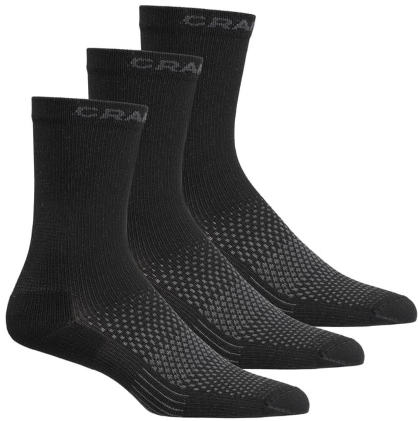 Nogavice Craft Craft Core Dry High Socks (3-Pack) Črna | 1916100-999000