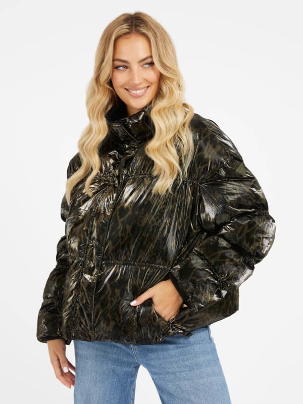 Puhovka GUESS Phyton Print Črna | W3BL29WFQX0, 0
