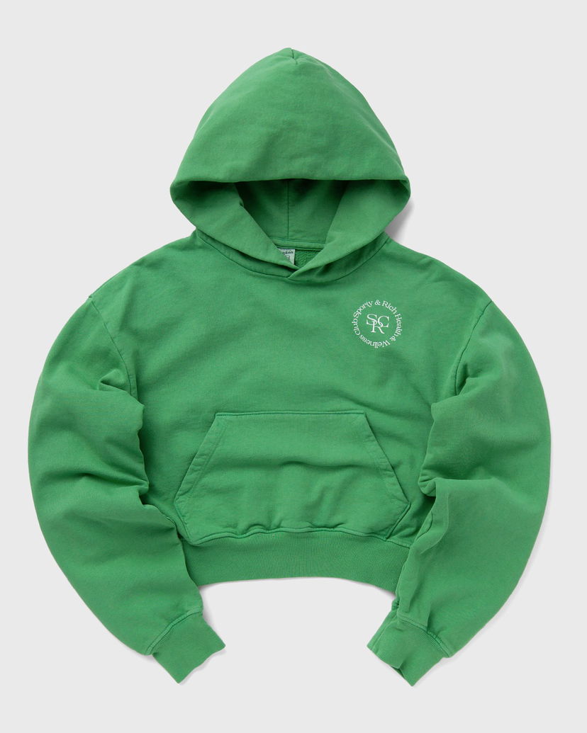 Pulover Sporty & Rich SRHWC Cropped Hoodie Zelena | WS070S405SV