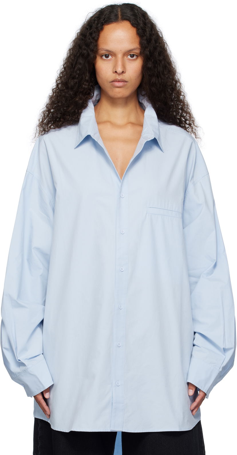 Srajce Entire Studios Giant Shirt Modra | ES2565BB