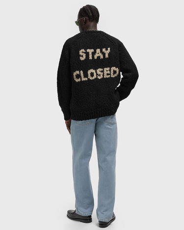 Pleteni pulover CLOSED Chunky Knit Crewneck Raglan Jumper Črna | C86804-94B-SI-100, 1