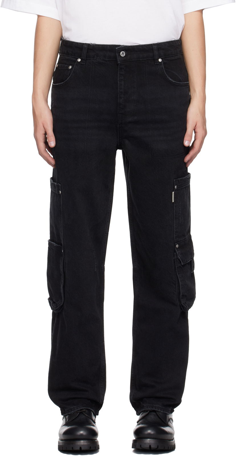 Kavbojke Represent Clo Workshop Jeans Črna | MLM6082